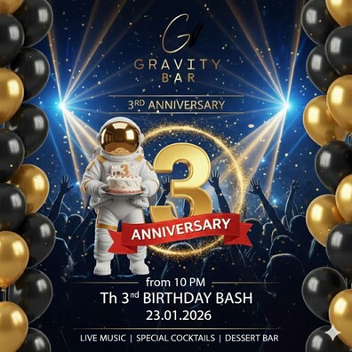 Happy Birthday Gravity Bar