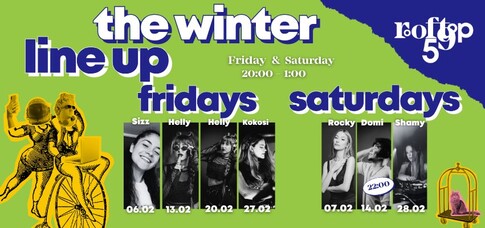 Weekend night grooves on the roof - February edition